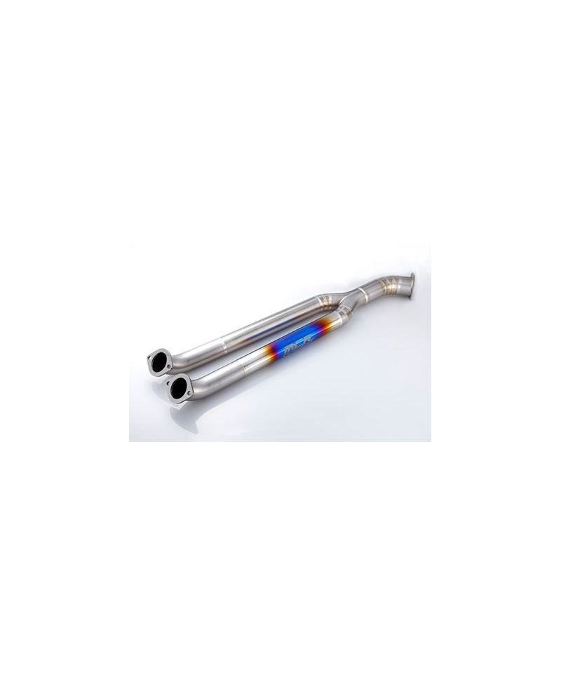 FRONT PIPE TITANE Ø80 MM NISSAN R35 GT-R (SANS SILENCIEUX) - MCR