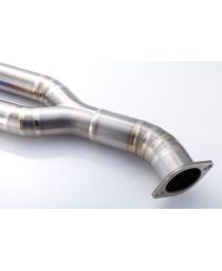 FRONT PIPE TITANE Ø80 MM NISSAN R35 GT-R (SANS SILENCIEUX) - MCR