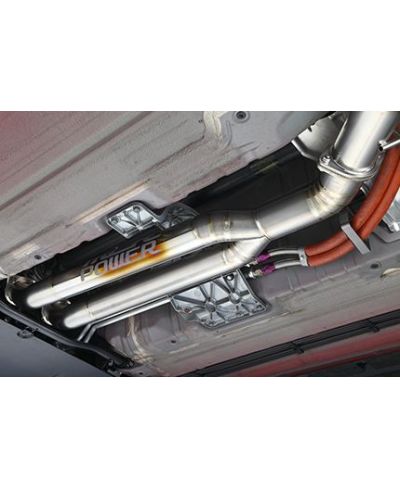 FRONT PIPE TITANE Ø90 MM NISSAN R35 GT-R (SANS SILENCIEUX) - MCR