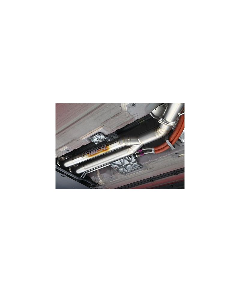 FRONT PIPE TITANE Ø90 MM NISSAN R35 GT-R (SANS SILENCIEUX) - MCR