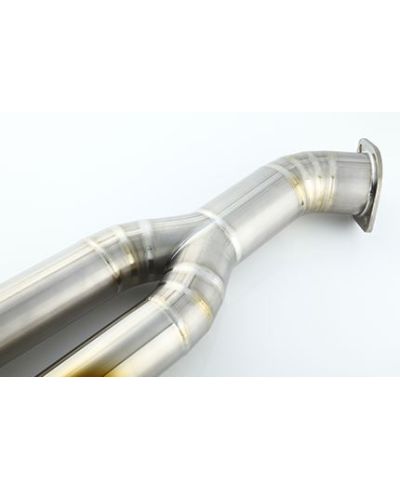 FRONT PIPE TITANE Ø90 MM NISSAN R35 GT-R (SANS SILENCIEUX) - MCR