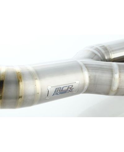 FRONT PIPE TITANE Ø90 MM NISSAN R35 GT-R (SANS SILENCIEUX) - MCR