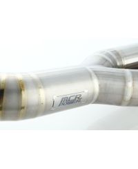 FRONT PIPE TITANE Ø90 MM NISSAN R35 GT-R (SANS SILENCIEUX) - MCR