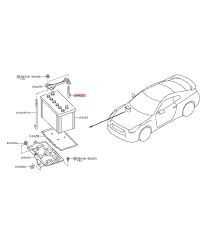 AXE SUPPORT BATTERIE 350Z NISSAN