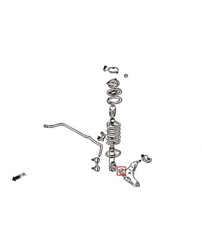 SET SILENTBLOCS TRIANGLES AVANT MITSUBISHI 3000GT HARDRACE