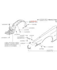PASSAGE DE ROUE AV-D SUPERIEUR S14 NISSAN  