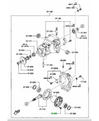 VIS COURONNE DIFFERENTIEL ARRIERE RX7 ET RX8 79-11 MAZDA