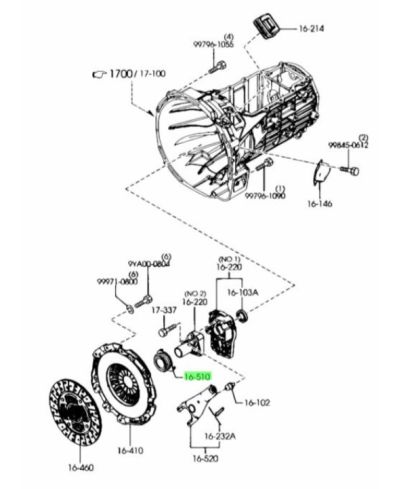 BUTEE D'EMBRAYAGE RX8 - MAZDA