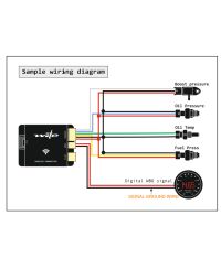 FAISCEAU CAPTEURS / SONDES AVEC FILS VOLANTS POUR INTERFACE DE GESTION SANS FIL POWER FC APEXI WITE