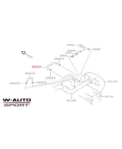 DURITE DE RENIFLARD SKYLINE R33 GTS-T NISSAN