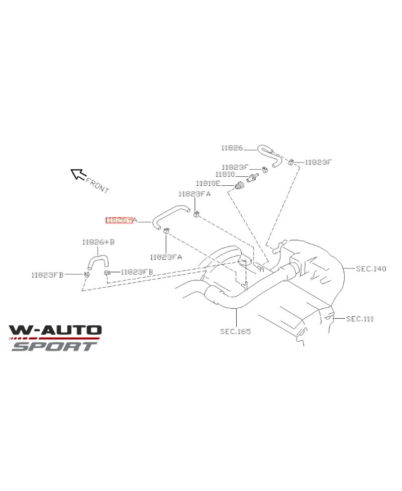 DURITE DE RENIFLARD SKYLINE R33 GTS-T NISSAN