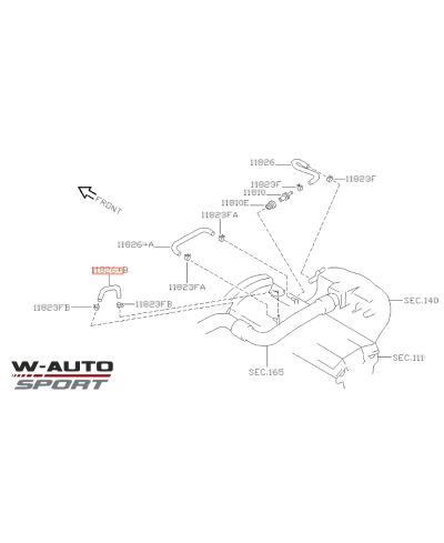 DURITE DE RENIFLARD SKYLINE R33 GTS-T NISSAN