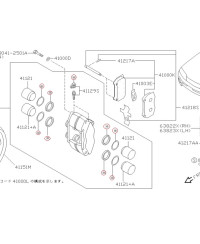 KIT REPARATION ETRIER AVANT BREMBO GTR 