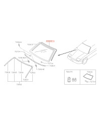 ENJOLIVEURs PAREBRISE S13 NISSAN