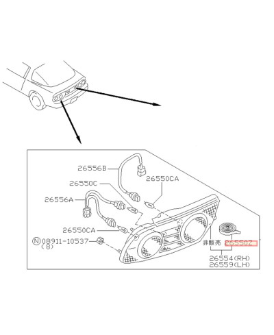 JOINT FEU ARRIERE NISSAN 