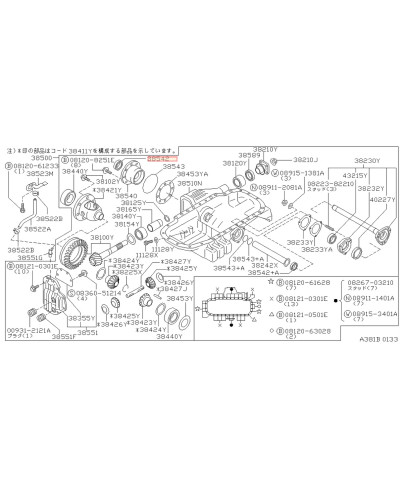 JOINT SPI CARDAN R32 R33 R34 GTR NISSAN