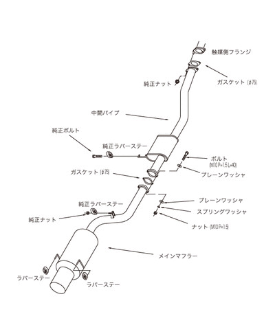 CATBACK HI-POWER TYPE S S13 HKS