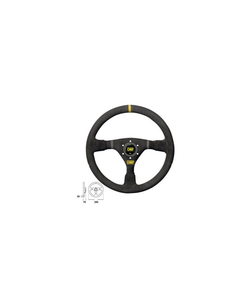 VOLANT TULIPE PEAU RETOURNEE WRC OMP