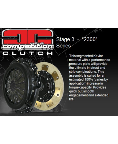 KIT EMBRAYAGE STAGE 3 + VOLANT MOTEUR PUSH TYPE RB COMPETITION CLUTCH