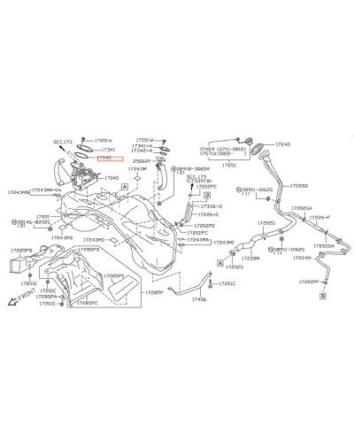 JOINT TORIQUE POMPE ESSENCE S13 GTR NISSAN