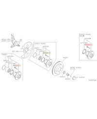 GOUJON ROUE AV AR OEM NISSAN 