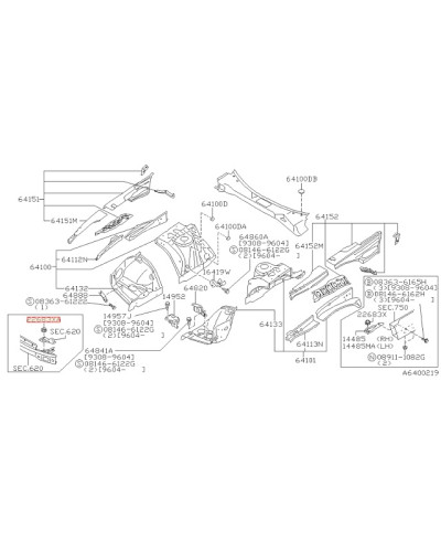 SILENTBLOC FIXATION INTERCOOLER R32 R33 R34 GTR NISSAN