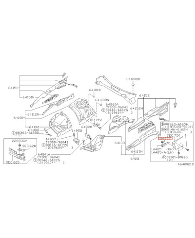 SILENTBLOC INFERIEUR FIXATION INTERCOOLER R32 R33 R34 GTR NISSAN