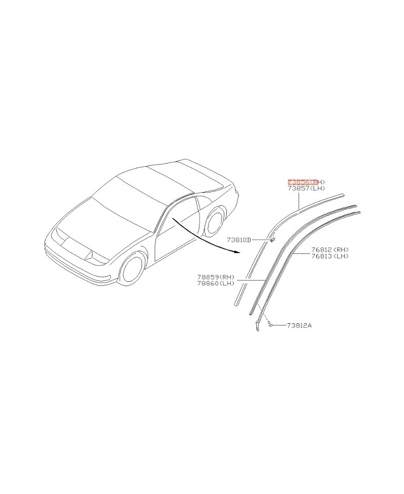 ENJOLIVEURS PARE BRISE 300ZX NISSAN