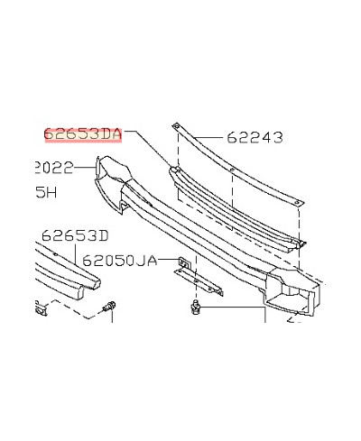 ABSORBEUR PARE CHOC AVANT Z32 300ZX NISSAN