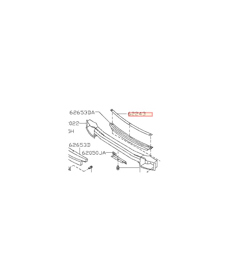 FIXATION ABSORBEUR PARE CHOC AVANT 300ZX Z32 NISSAN
