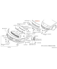 FIXATION ABSORBEUR PARE CHOC AVANT 300ZX Z32 NISSAN