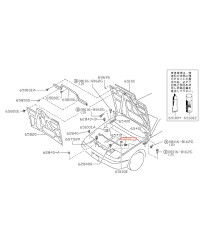 SILENTBLOC BARRE CAPOT S13 NISSAN