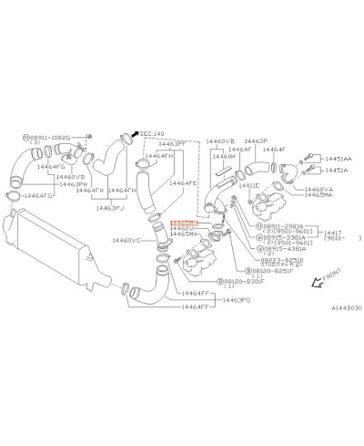 JOINT PIPING TURBO RB26DETT NISSAN