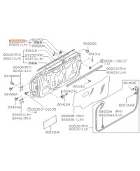 BAGUETTE PORTE R32 NISSAN