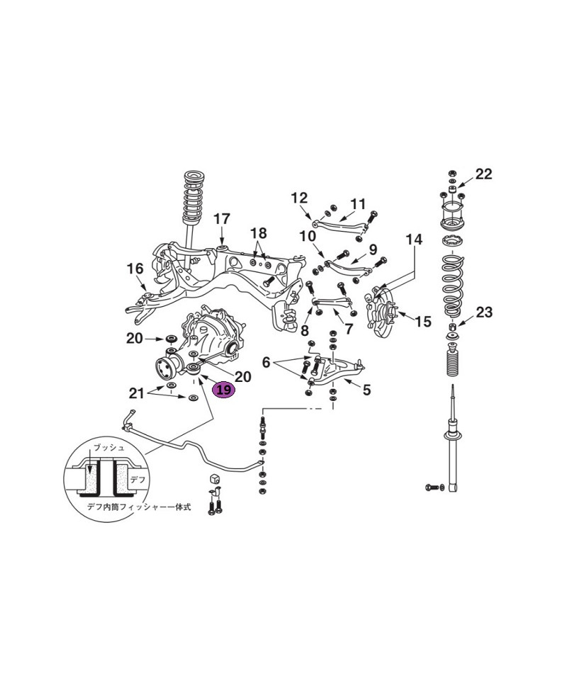 SILENTBLOCS DIFFERENTIEL AVANT NISMO