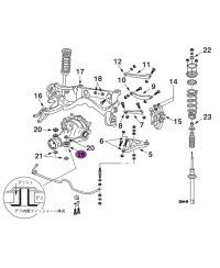 SILENTBLOCS DIFFERENTIEL AVANT NISMO