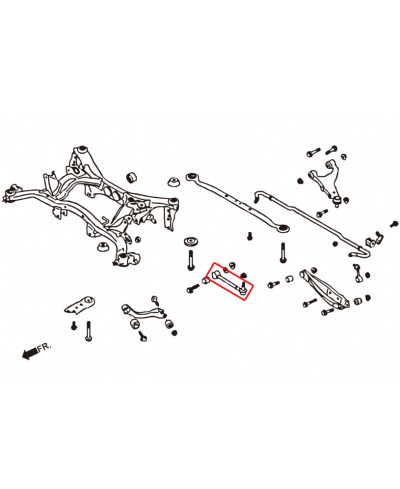 TIRANTS PARRALLELISME ARRIERE GT86 BRZ HARDRACE