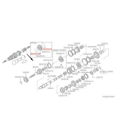 CLIP VERROUILLAGE LINGUET BOITE RB NISSAN