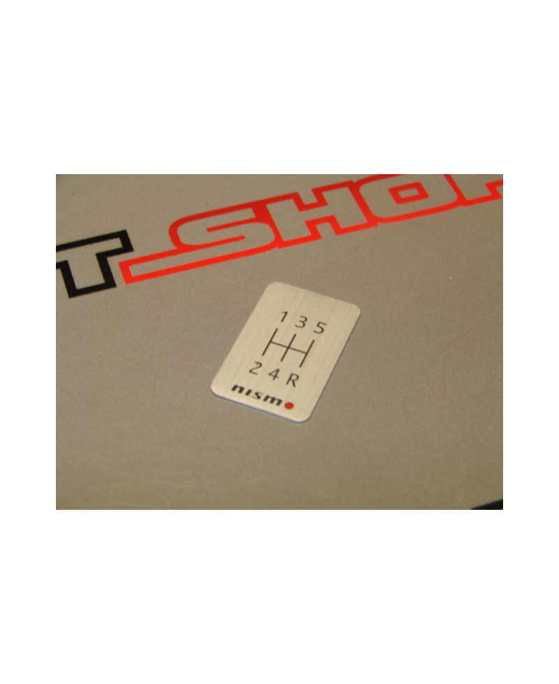 ETIQUETTE GRILLE LEVIER DE VITESSE NISMO