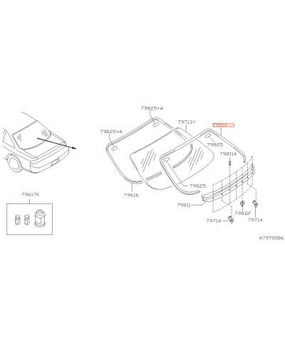 ENJOLIVEUR LUNETTE ARRIERE S14 NISSAN