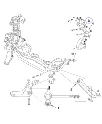 SILENTBLOCS RENFORCES TIRANT CARROSSAGE AVANT INTERIEUR Z32 R32 NISMO