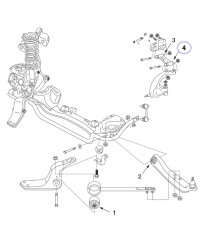 SILENTBLOCS RENFORCES TIRANT CARROSSAGE AVANT EXTERIEUR Z32 R32 NISMO