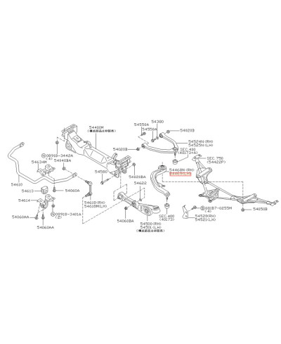 TIRANT CHASSE AVANT 350Z