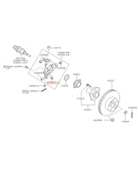 SILENTBLOC PORTE MOYEU ARRIERE 350Z