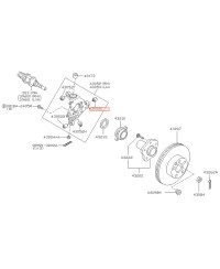 SILENTBLOC PARRALLELISME PORTE MOYEU ARRIERE 350Z
