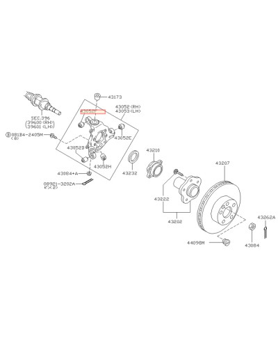 SILENTBLOC AMORTISSEUR PORTE MOYEU ARRIERE 350Z