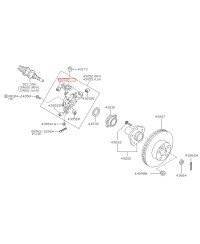 SILENTBLOC AMORTISSEUR PORTE MOYEU ARRIERE 350Z