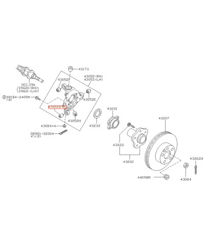 SILENTBLOC CARROSSAGE PORTE MOYEU ARRIERE 350Z