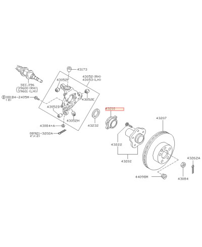 ROULEMENT ROUE ARRIERE 350Z