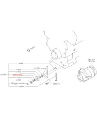 KIT GALET TENDEUR COURROIE CLIMATISATION 350Z